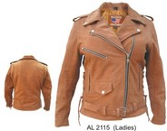 Ladies Brown M/C jacket