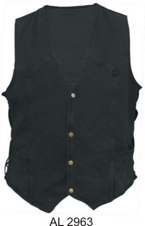 Black Denim Vest